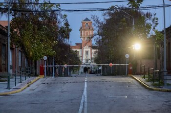 Exterior del cuartel de Carabanchel,