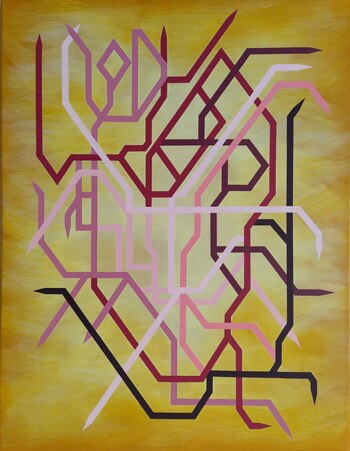 Acrílico sobre lienzo de la