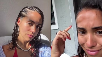 Se hizo trenzas durante sus