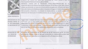 Informe remitido por el Instituto