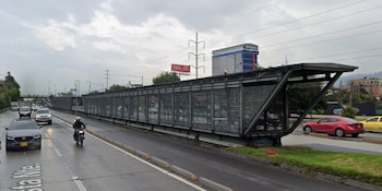 La estación de TransMilenio Calle 142 debió suspender sus servicios - crédito captura de pantalla Google Maps