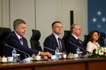 La delegación rusa, liderada por