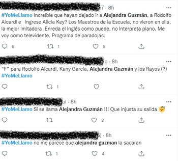 Reacciones en redes a salida