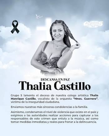 Grupo 5 expresa su dolor