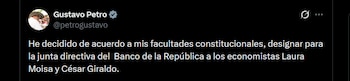 Gustavo Petro - crédito @petrogustavo/X