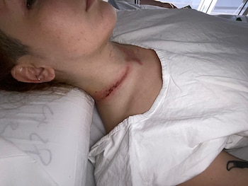 Denisse estuvo dos horas en