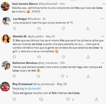 Usuarios de Twitter comentan sobre