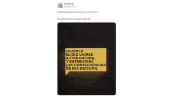 El mensaje de Israel contra