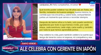 Magaly Medina advierte a Said Palao tras mensaje a Alejandra Baigorria: “No hay que confiarse de las palabras”. Captura: Magaly TV La Firme.
