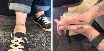 La fiebre de los tatuajes de "Naz Reid" capturó a 156 aficionados en una semana. (Beloved Studios)