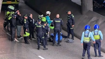 Patrullero de la Policía murió en fuerte accidente de tránsito en Medellín: autoridades investigan las causas