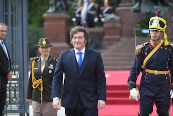 Javier Milei encabezó un acto