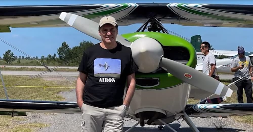 Daniel Ubillos, piloto fallecido en accidente aéreo en Uruguay (Captura Telenoche)