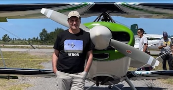 Daniel Ubillos, piloto fallecido en accidente aéreo en Uruguay (Captura Telenoche)