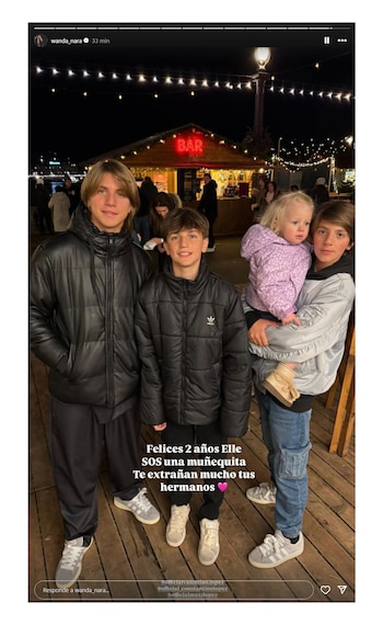 La postal familiar de Wanda