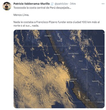 Lima presenta cobertura nubosa a