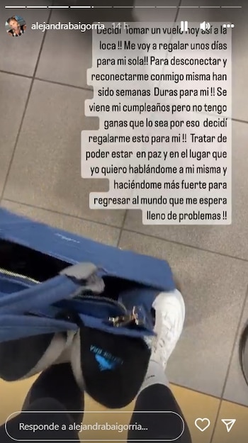 Alejandra Baigorria se fue de