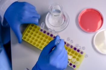 Trabajos en un laboratorio (Magnific)