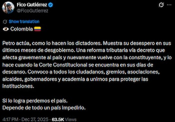 Federico Gutiérrez convocó a ciudadanos,