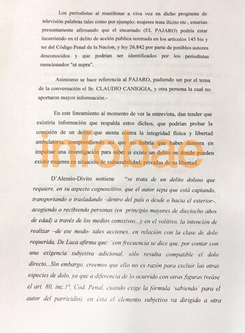 La denuncia de Cipolla contra