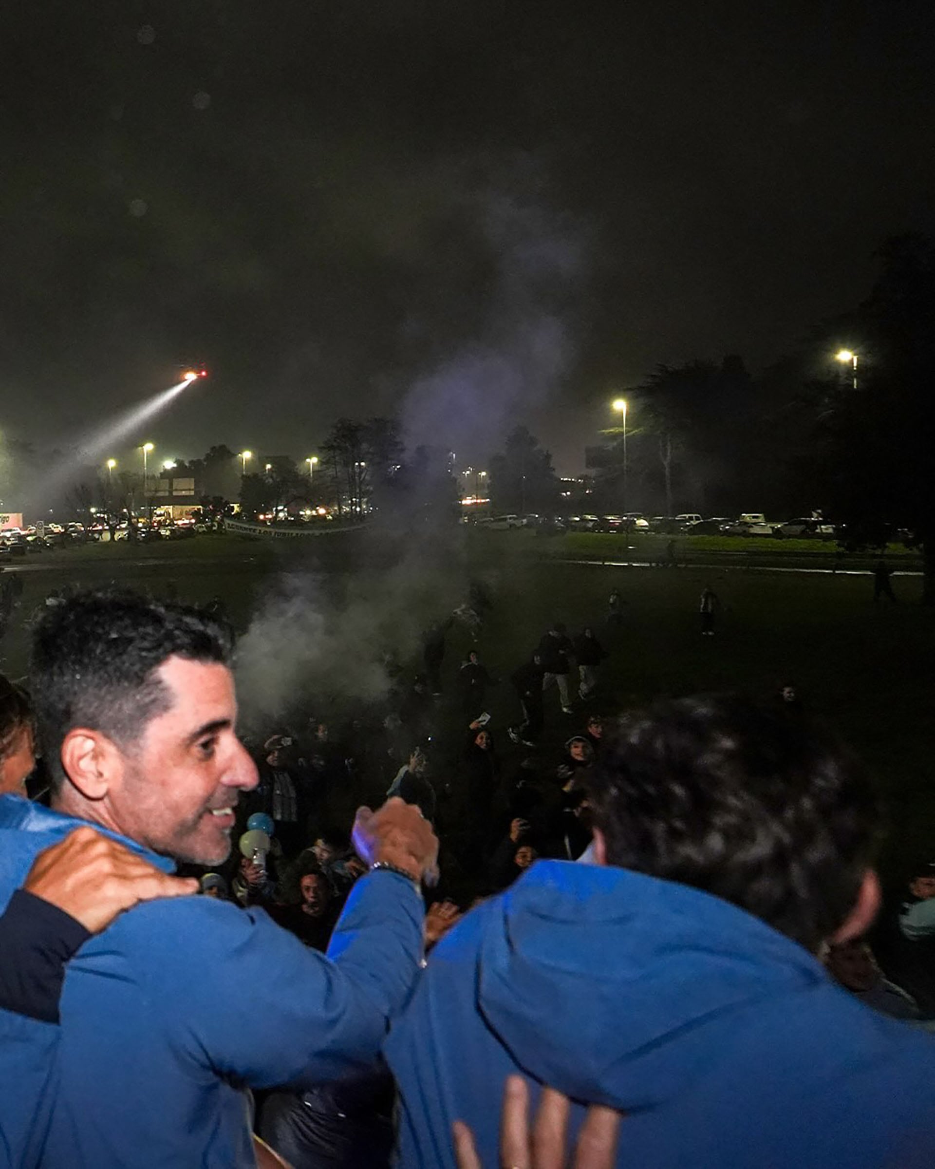 Así fue el recibimiento a la selección argentina(@tatografias)