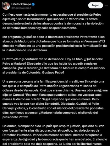 Exgobernador de Sucre acuso a