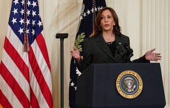 La vicepresidenta de Estados Unidos,