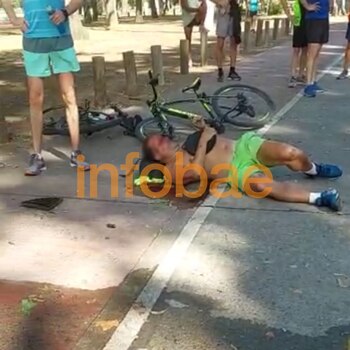 Ciclistas atropellados en los bosques de Palermo