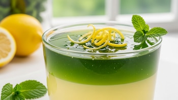 Gelatina de té verde y limón: el postre ligero que muchos llaman “quema grasa” por su efecto refrescante