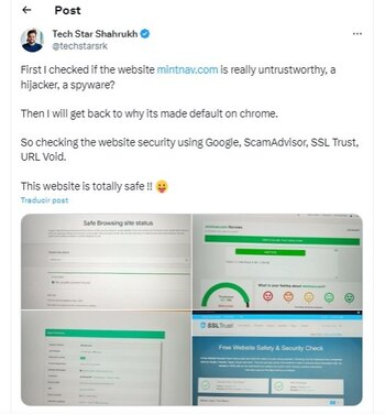 En X, un usuario investigó