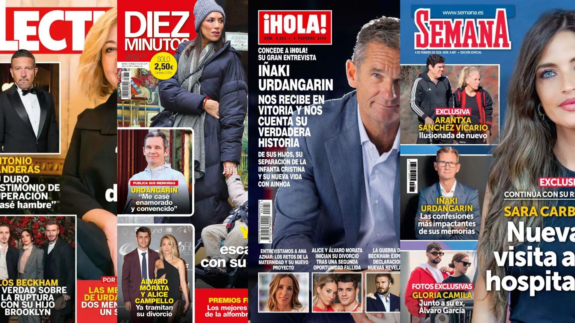 Portadas de las revistas del corazón del 28 de enero de 2026.