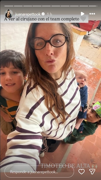 La hernia inguinal en bebés, frecuente pero riesgosa, requirió una intervención de urgencia que resultó positiva para el hijo menor de Juana Repetto