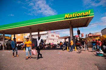 Una pandilla en Haití pide