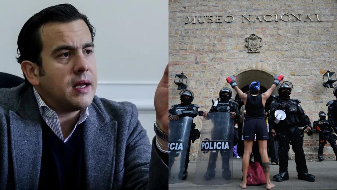 Rodrigo Lara justificó intervención policial en protesta frente al Museo Nacional: “De ninguna manera se puede permitir un bloqueo total”