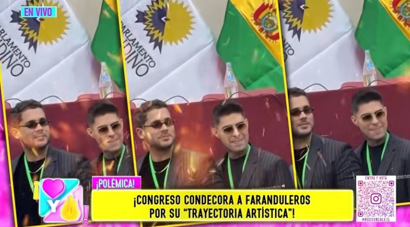 Christian Domínguez fue reconocido en el Congreso por su trayectoria y contribución al desarrollo del Perú. Captura: Amor y Fuego.