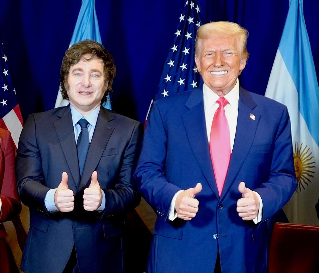 Javier Milei y Donald Trump