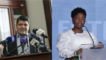 Francia Márquez y Juan Diego Gómez se enfrentaron por Twitter. Fotos: Colprensa