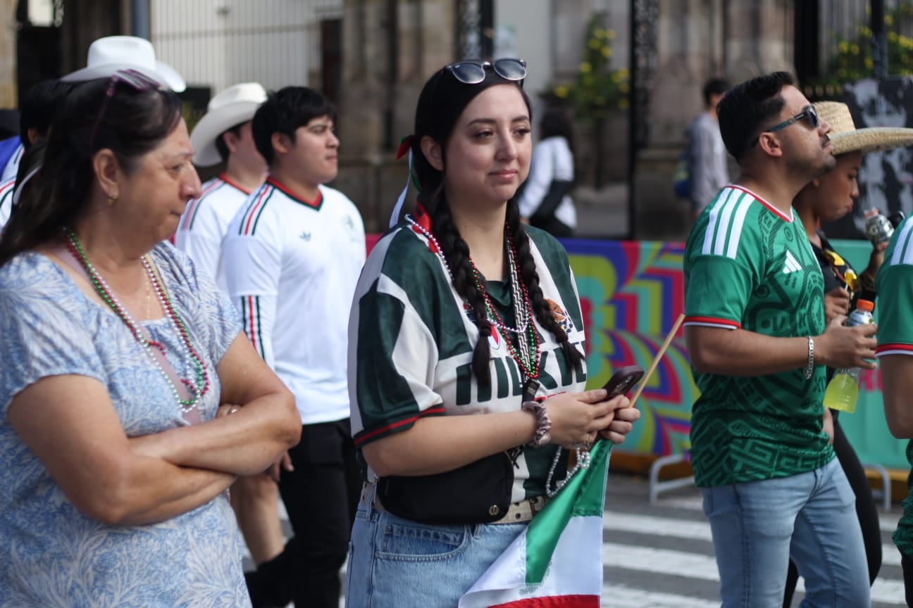 Así se vive el Fan Fest Guadalajara previo al partido de México vs Corea del Sur. (Zurisaddai González - INFOBAE)