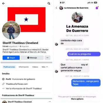 El Sheriff Thaddeus Cleveland ha