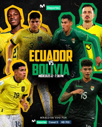 Ecuador se medirá ante Bolivia