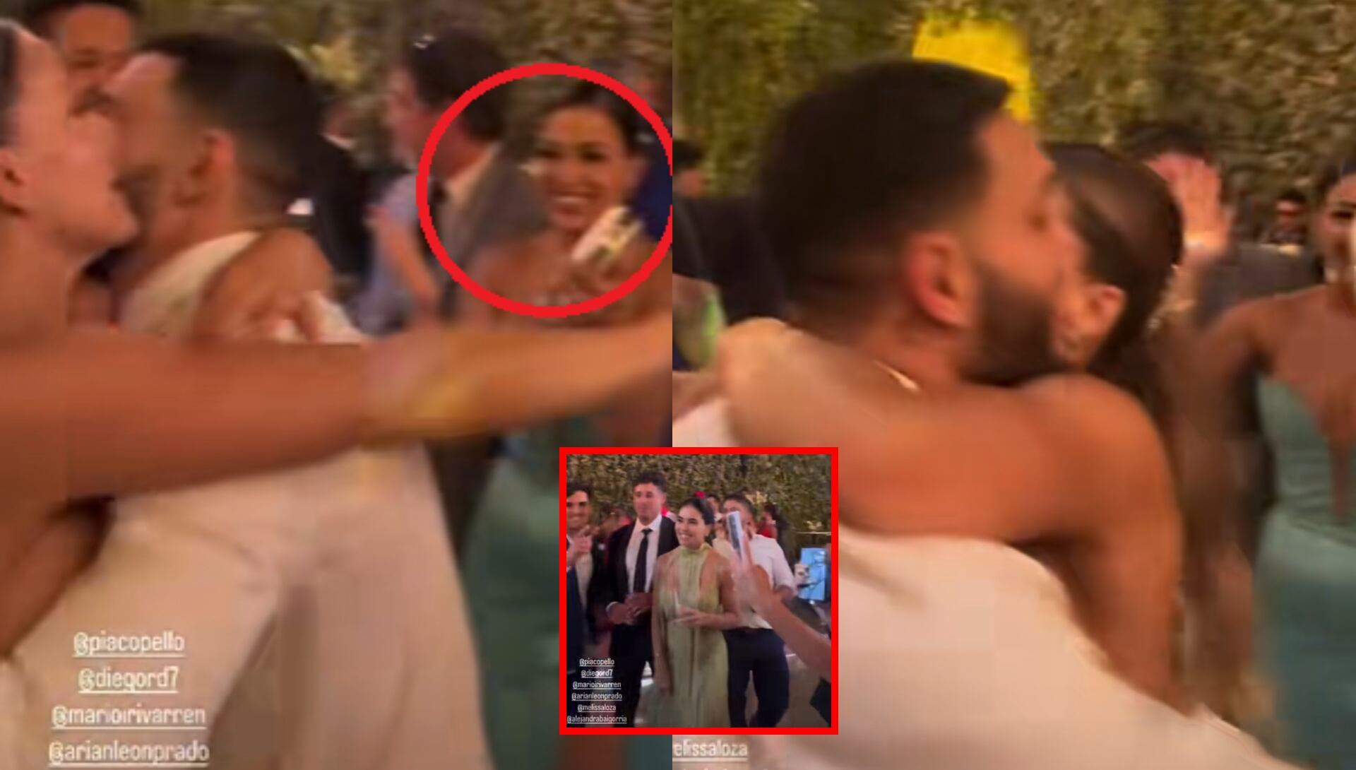 Mario Irivarren y Alejandra Baigorria tienen extraña conversación en boda. IG/ TikTok