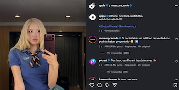 Samsung Canadá y Picsart reaccionaron públicamente a la imagen compartida por la cantante, cuyas fallas de montaje provocaron una amplia conversación entre sus seguidores - captura de pantalla