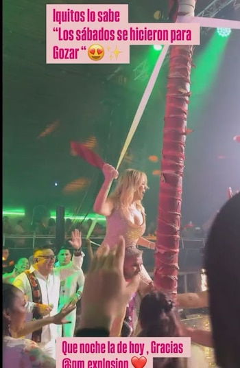 Horas antes del concierto, Gisela