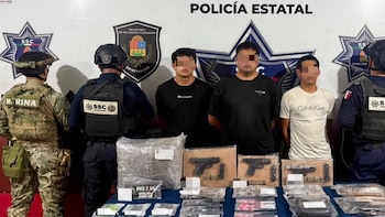 Capturan a tres cubanos con más de 130 dosis de presuntas drogas en Cancún