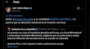 Luis Carlos Reyes arremetió en