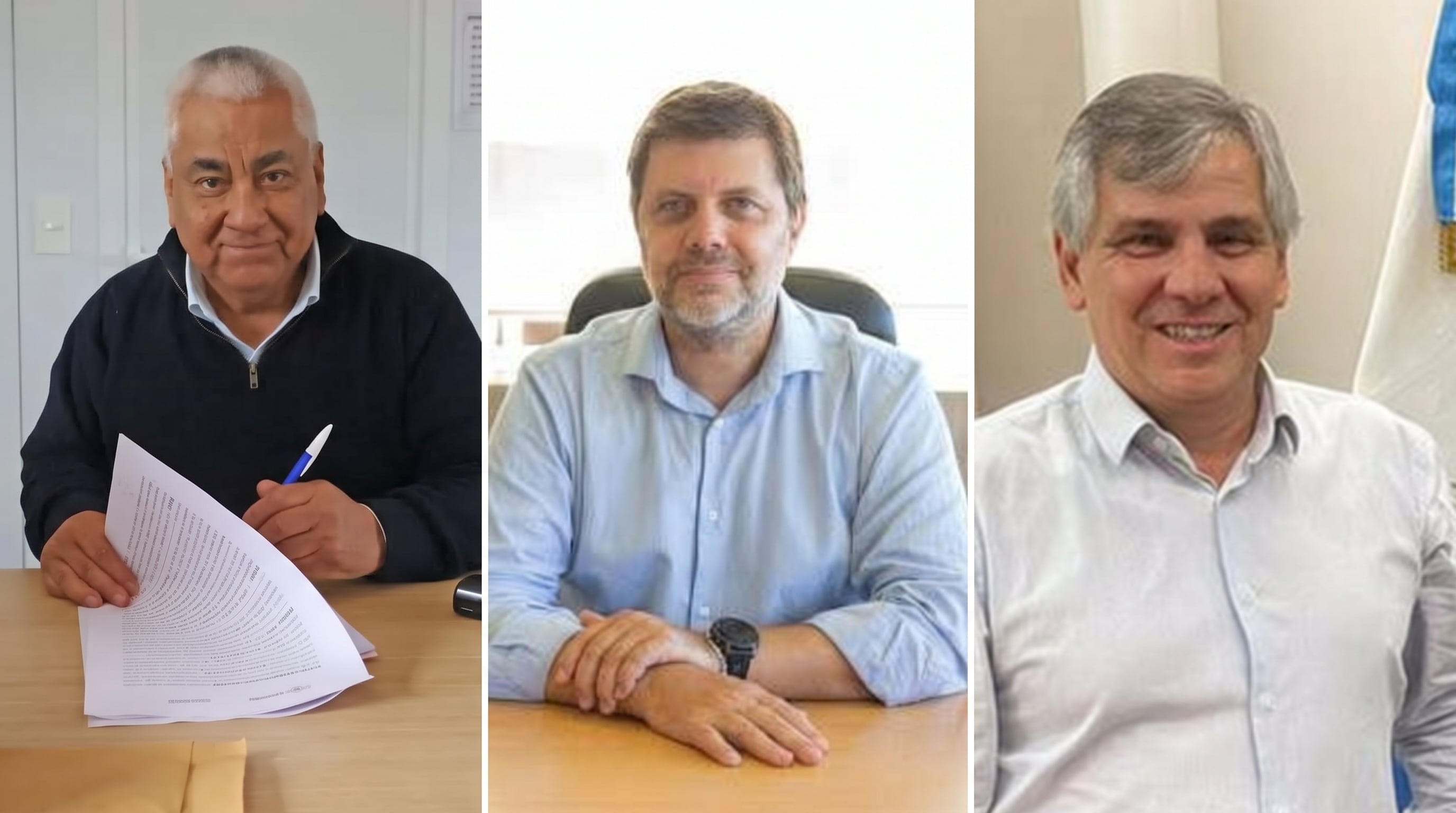 Cecilio Salazar, Rodrigo Aybar y Guillermo Britos