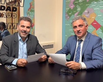Cristian Ritondo y Sebastián Pareja, los titulares del PRO y LLA bonaerenses