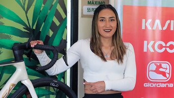La ciclista ecuatoriana Miryam Núñez