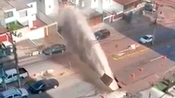 La impactante rotura de un