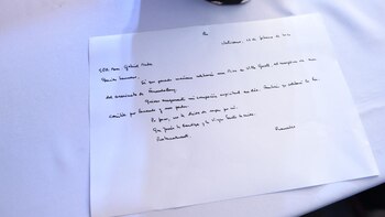 La carta que le envió